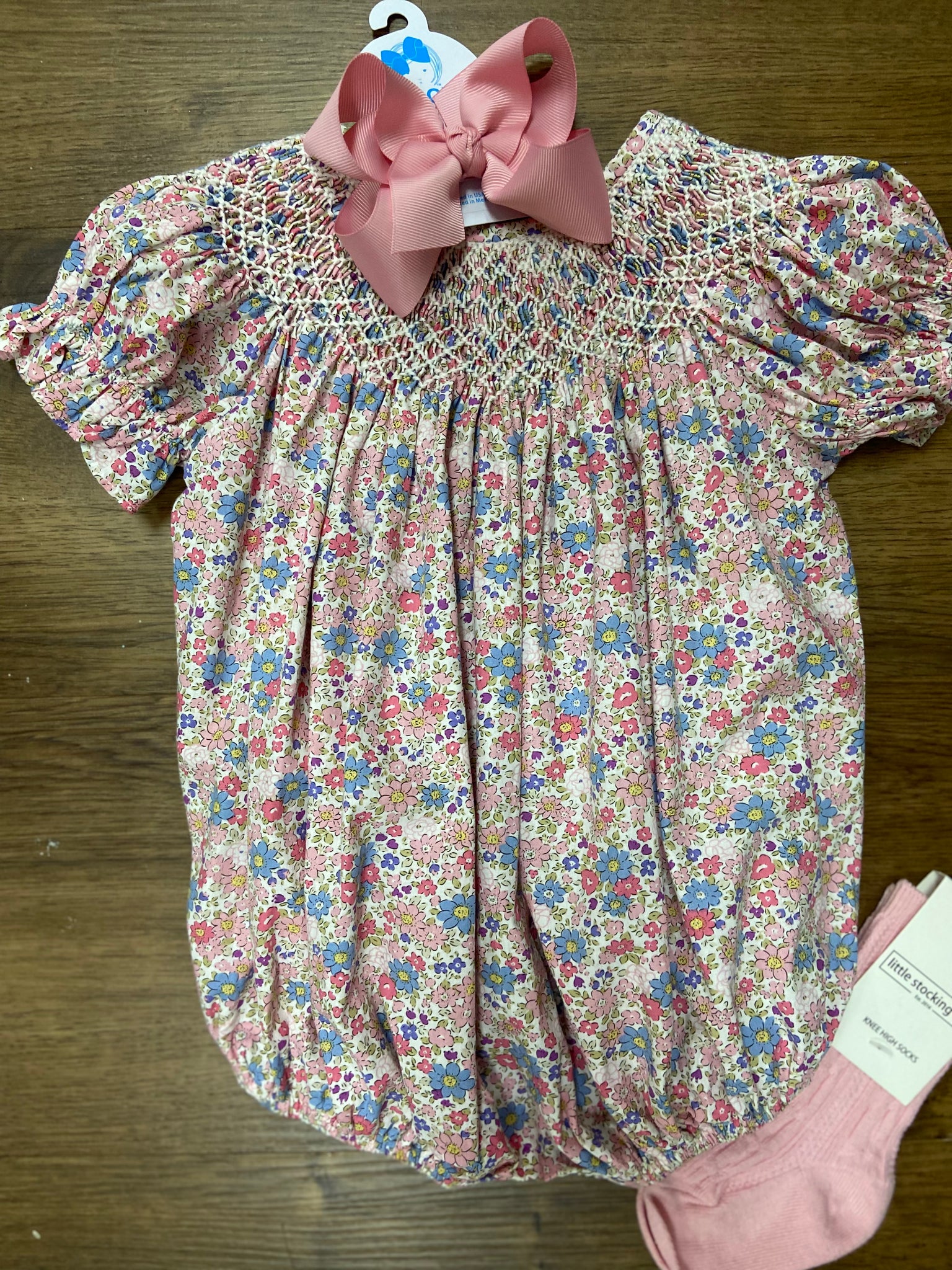 Alice Floral Smocked Bubble