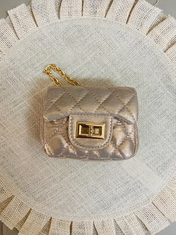 Rose Gold Shimmery Purse
