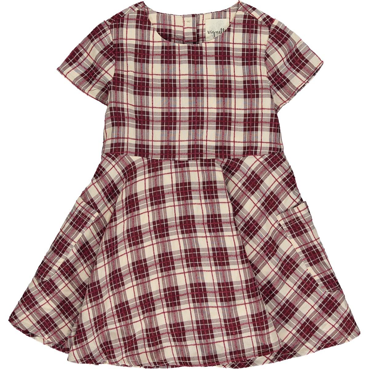 Debbie Dress in Burgundy Plaid – Falcon Creek Boutique