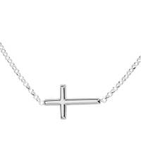 Horizontal Cross Necklace