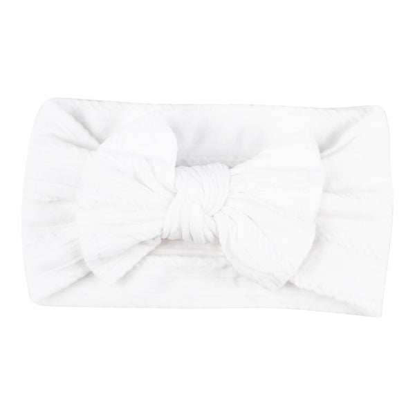 White Cable Headwrap