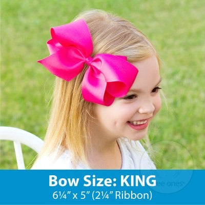 Shocking Pink King Bow