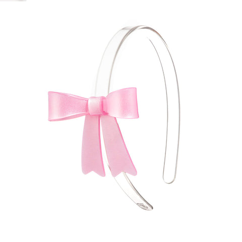 Pink French Bow Headband