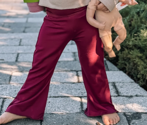 Maroon Flare Leggings