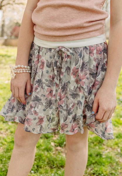 Floral Flared Shorts
