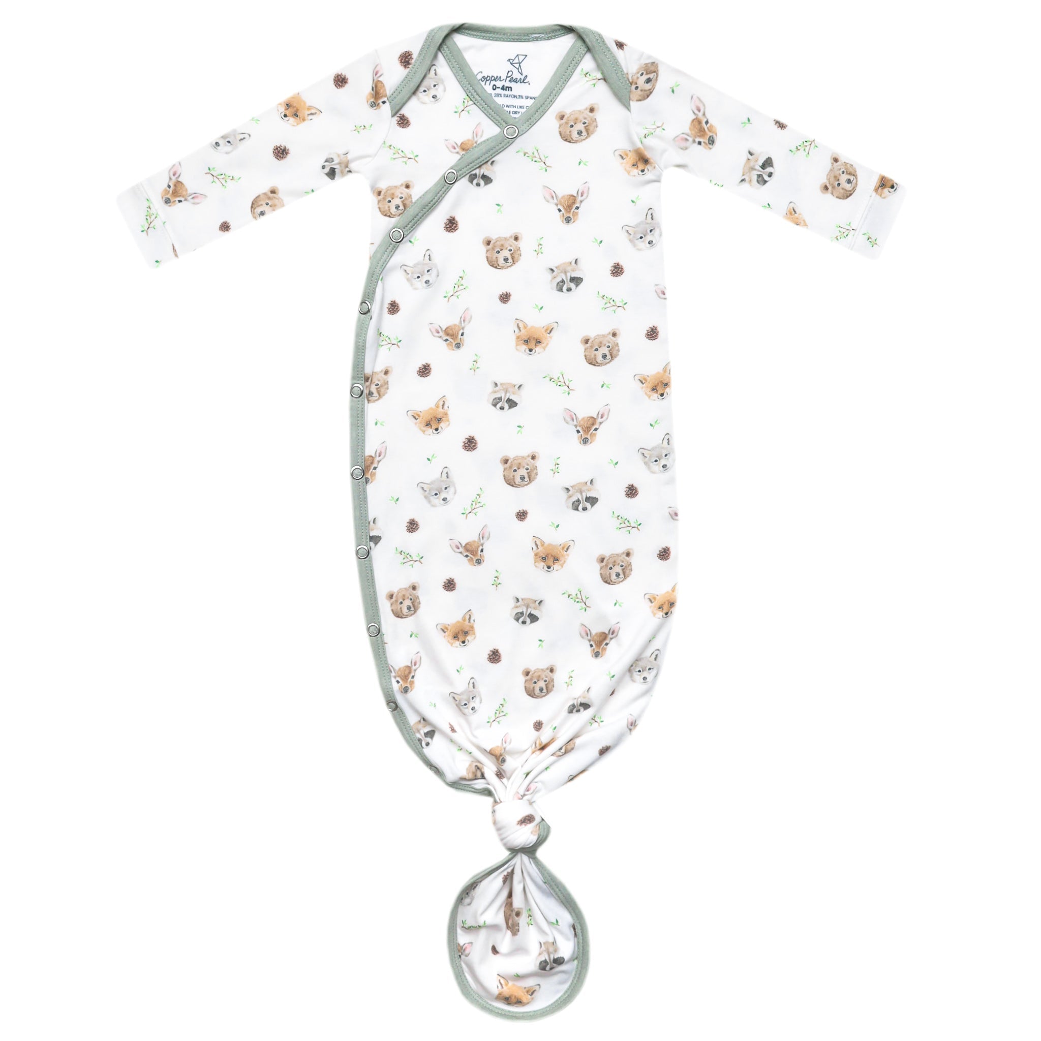 Wilder Newborn Knotted Gown