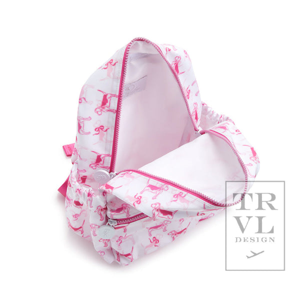 MINI BACKER-GINGHAM PINK BACKPACK