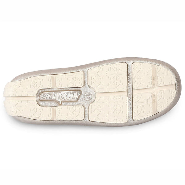 Metallic Gold Cream Floafers