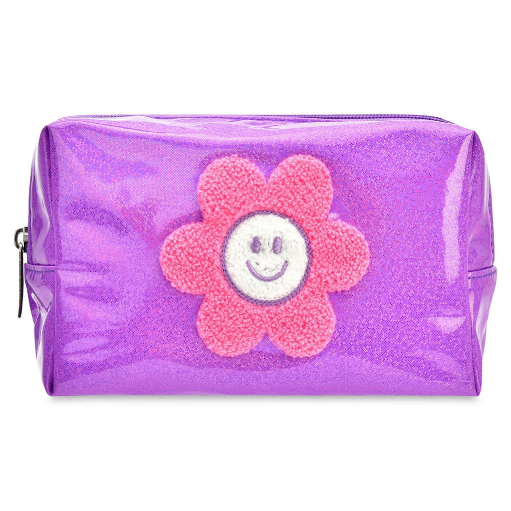 Groovy Smiles Purple Cosmetic Bag