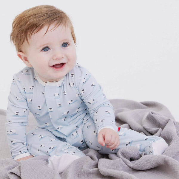 Baa Baa Baby Blue Footie