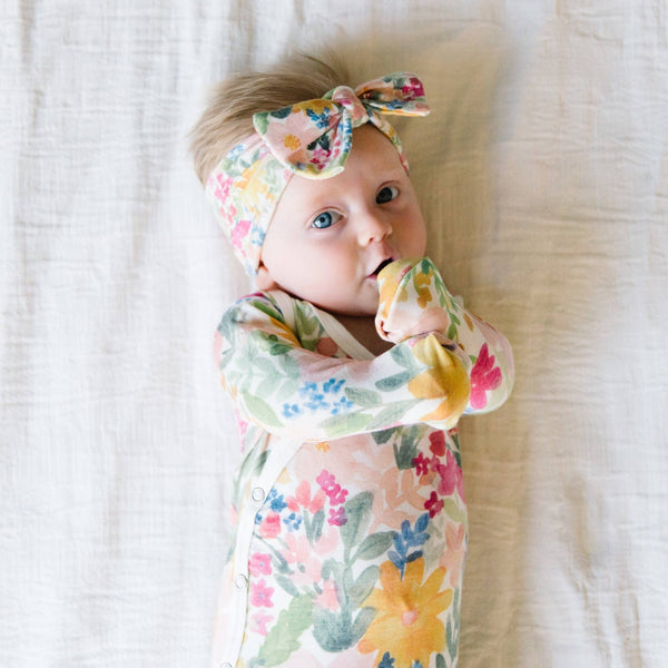 Lark Newborn Knotted Gown