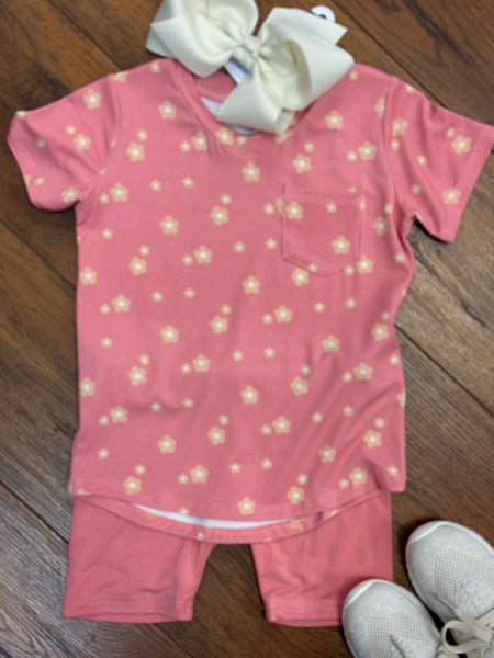 Desert Rose Biker Shorts