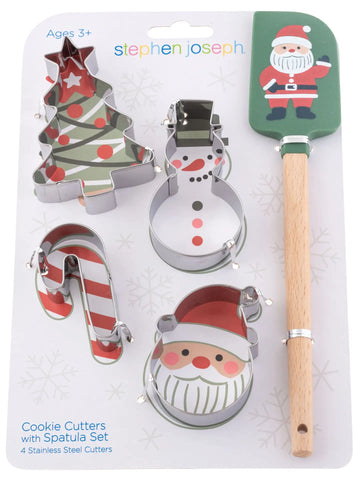 Holiday Cookie Cutter Set with Spatula