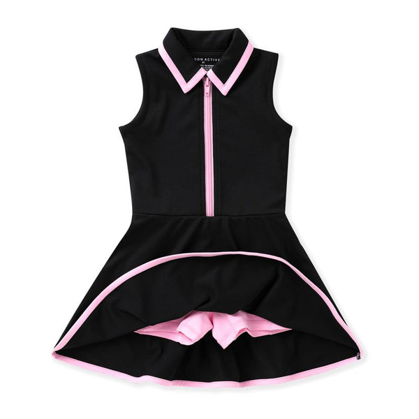 Courtside Black Tennis Dress