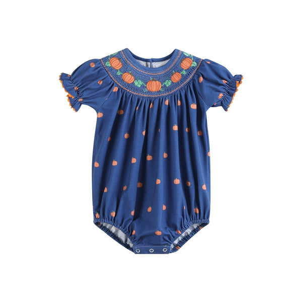 Pumpkin Smocked Bubble