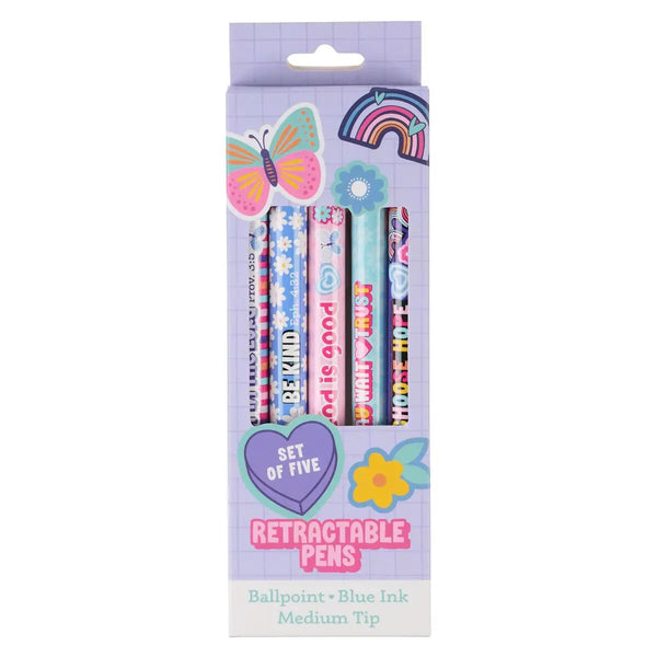 Pen Set 5-Girls Sticker Art