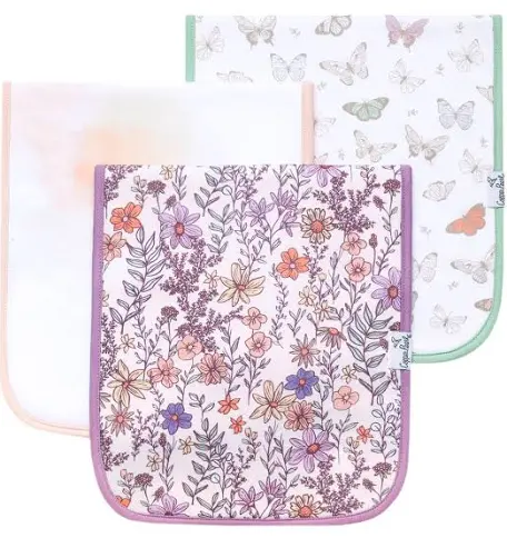 Flora Burp Cloth Set