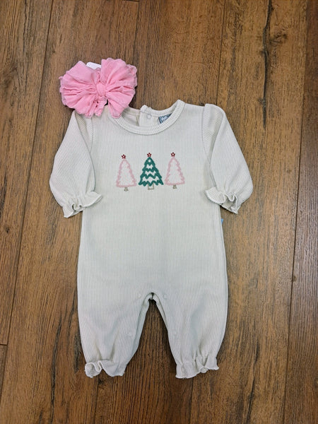 O' Christmas Tree Ruffle Romper
