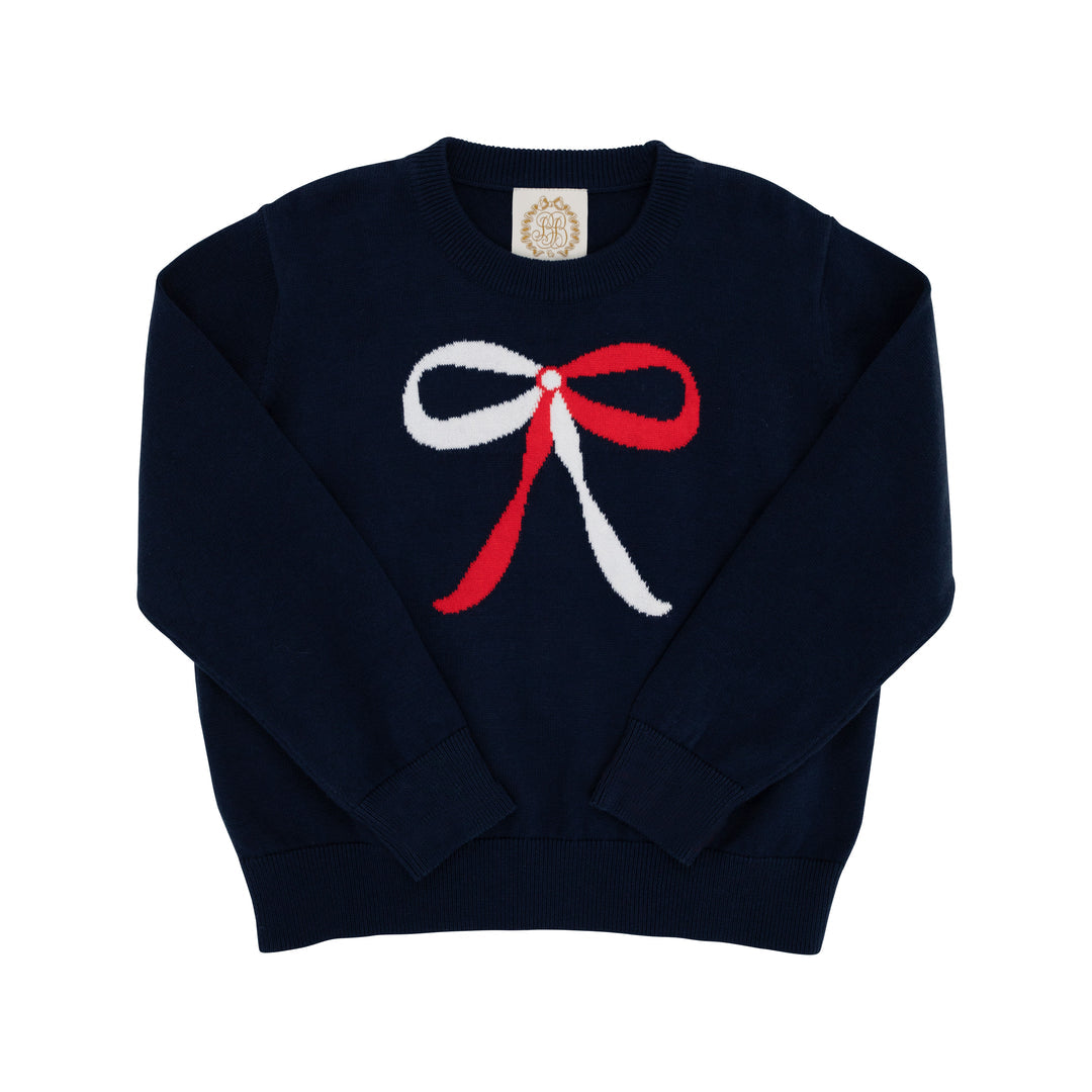 Isabelle's Intarsia Sweater-Bow