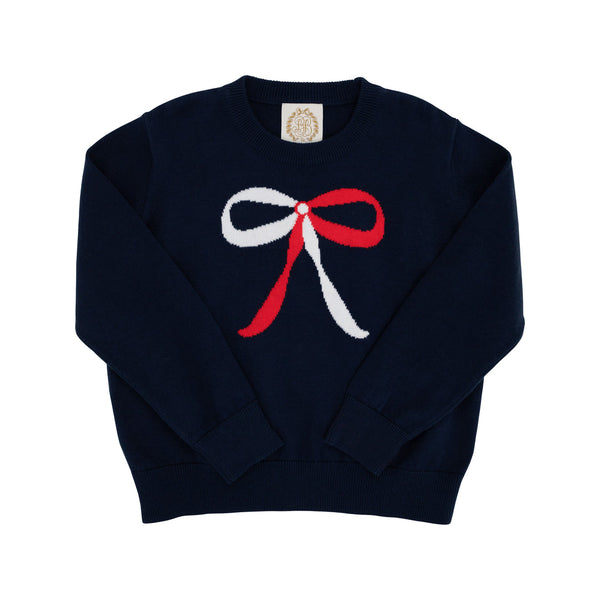 Isabelle's Intarsia Sweater-Bow
