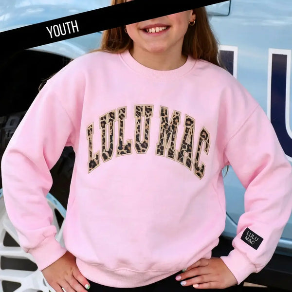 Lt Pink/Leopard Sweatshirt