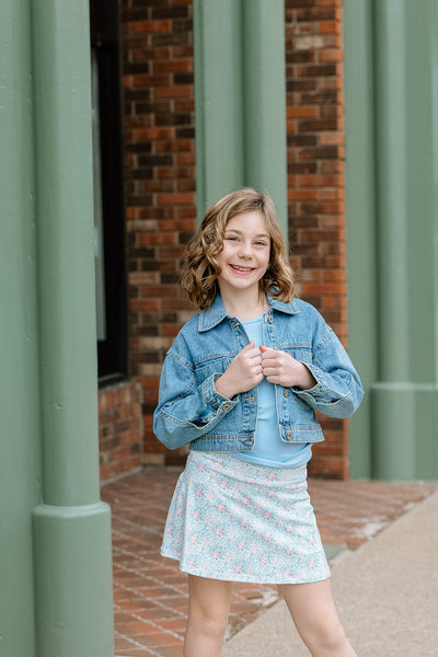 Ditzy Bloom Tennis Skort