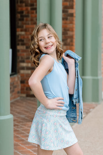 Ditzy Bloom Tennis Skort