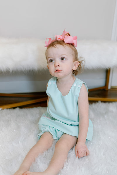 Mint Bow Pocket Bloomer Set