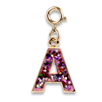 Glitter Initial Charms
