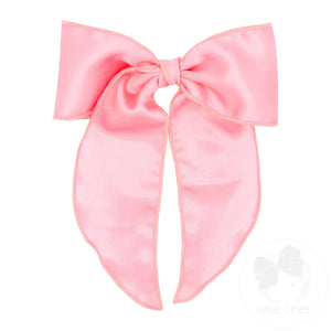 Satin King Pink Whimsy Tail Bow