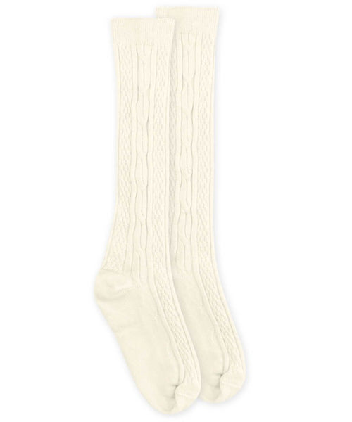 Jefferies Cable Knee Highs - Cream