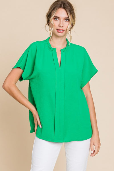 Dolman Sleeve Top - Kelly Green