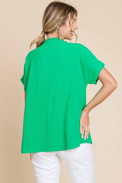 Dolman Sleeve Top - Kelly Green