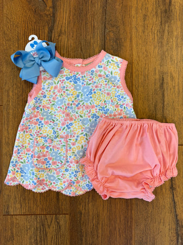 Floral Scallop Bloomer Set