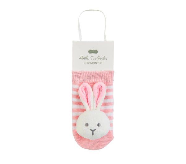 Bunny Rattle Socks