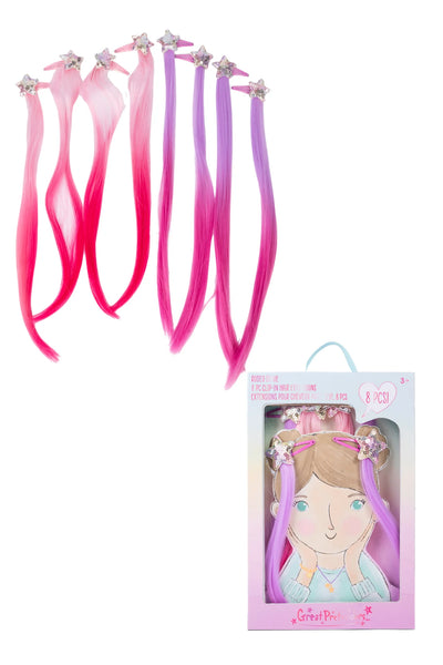 Multi Color Clip In Extensions