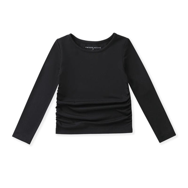 Black Ruched Top
