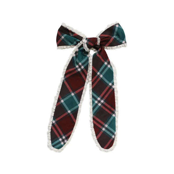 Holiday Plaid Fancy Bow