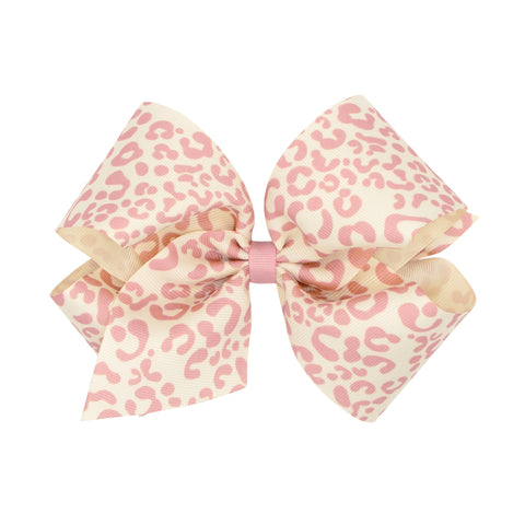 Sweet Nectar Leopard King Hair Bow