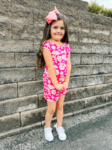 Fuchsia Floral Jumpsuit