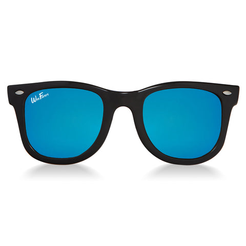 Polarized Sunglasses-Black w Ocean Blue