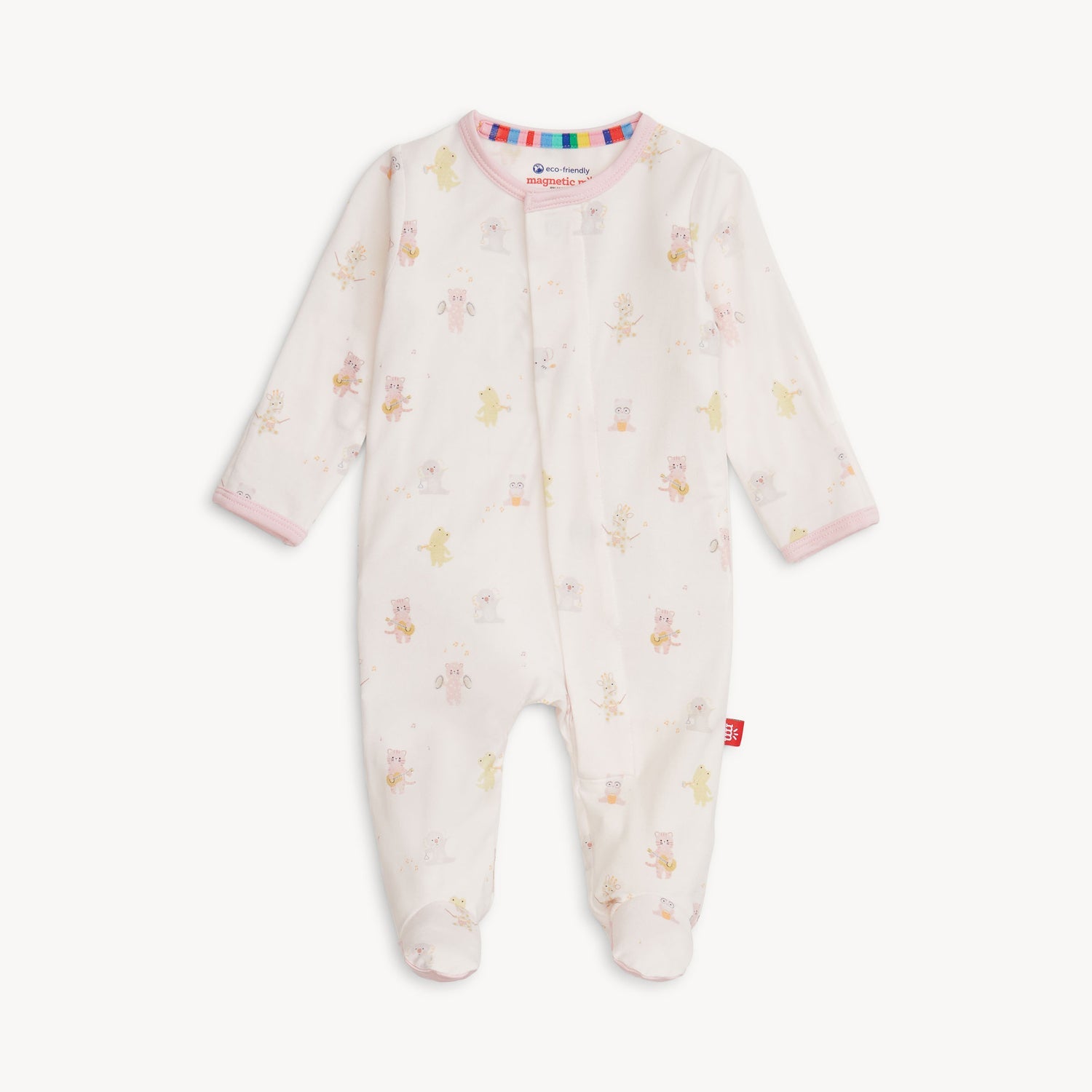 Pink Baby Beats Footie