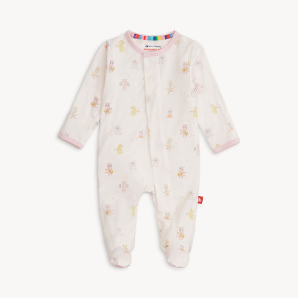 Pink Baby Beats Footie