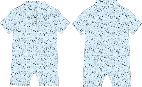 Banksy Golf Performance Polo Romper