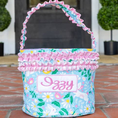 Easter Basket - Floral Bunnies