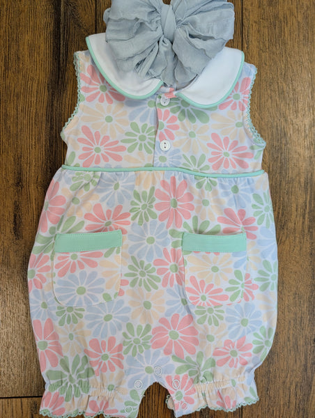 Retro Flower Romper