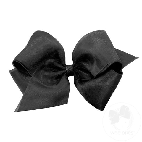 Black Medium Overlay Bow