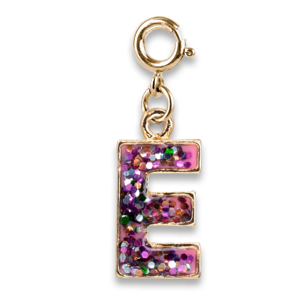 Glitter Initial Charms