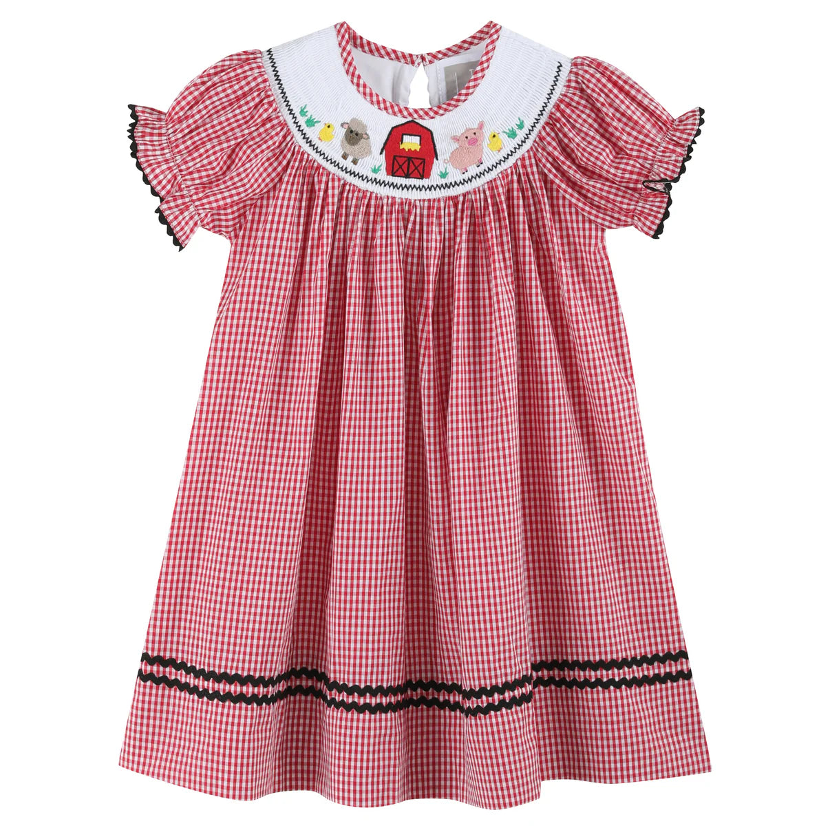 Barn Animals Smocked Dress