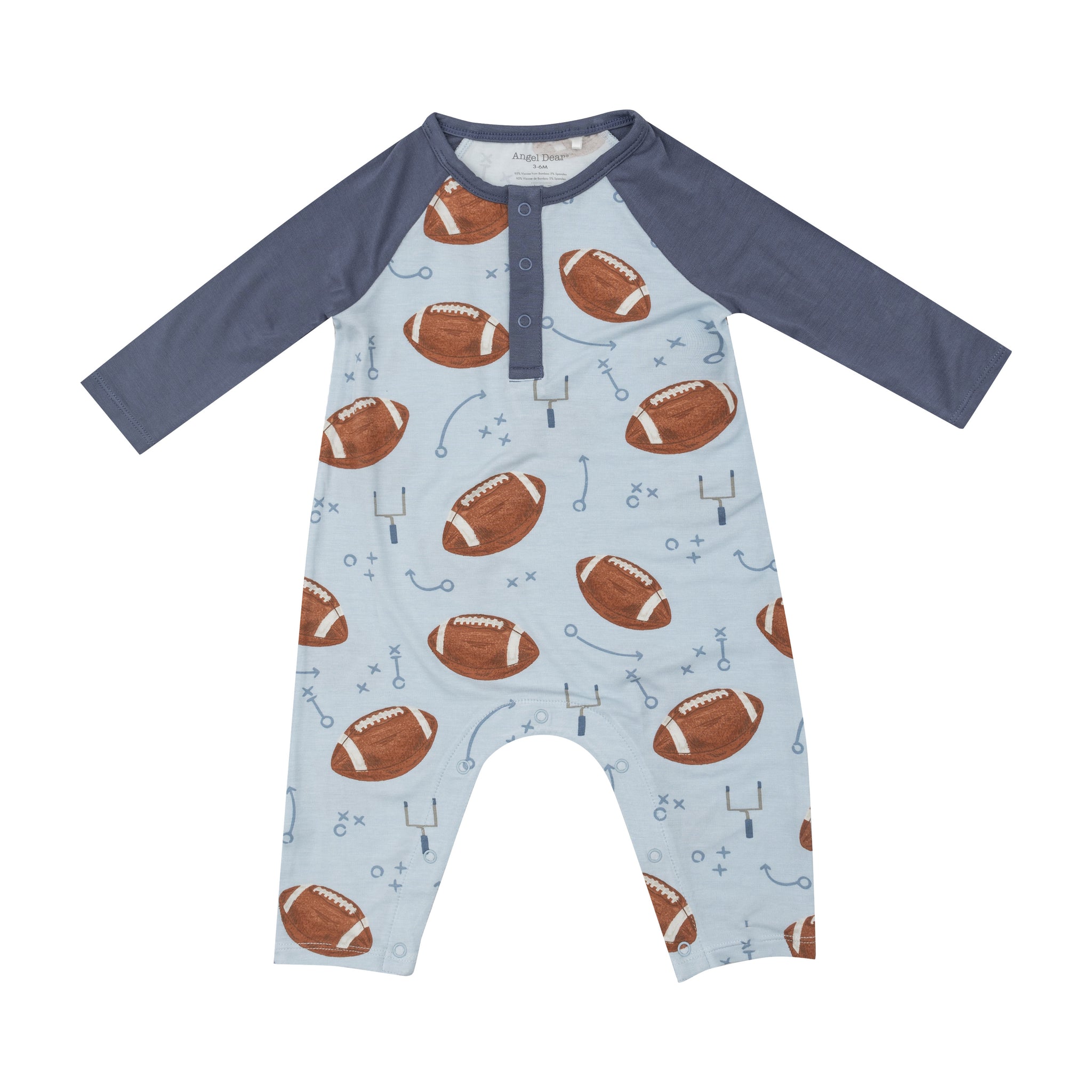 Football Raglan Romper